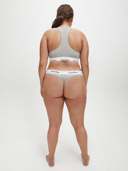 Módní Modern Tanga, Šedá barva, BASIC