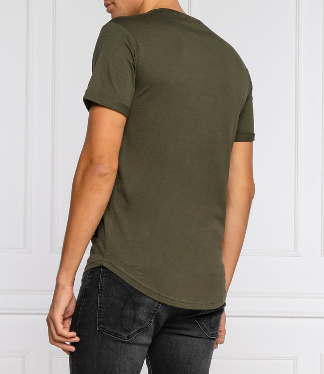 Módní Badge tričko, Hnědá barva, 2021