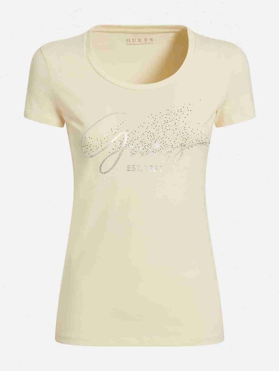 Módní Front logo tričko, Žlutá barva, 2022 1