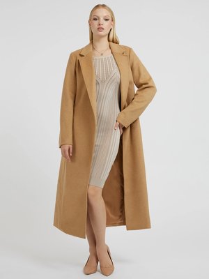 Diamante kabát – Guess, Béžová, Hnědá barva Ženy