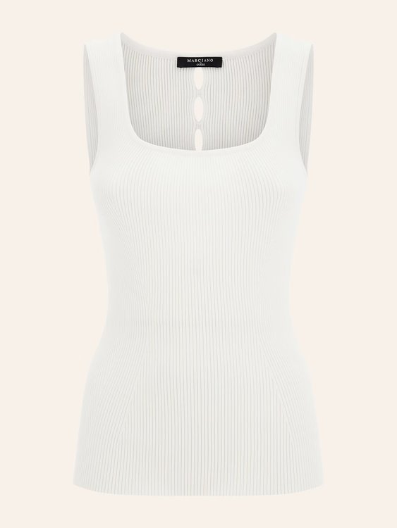 Aretha top Bílá, Krémová barva Ženy