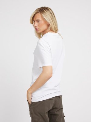 Rubber triko – GUESS, Bílá barva Muži