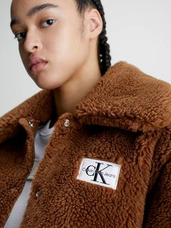 Luxusní Short Sherpa bunda, Hnědá barva, XS, S, M, L