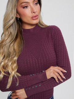 Luxusní Bettie svetr, Fialová barva, XS, S, M, L