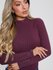 Luxusní Bettie svetr, Fialová barva, XS, S, M, L