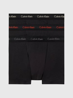 Calvin Klein Underwear – Cotton Stretch boxery 3ks, Černá barva