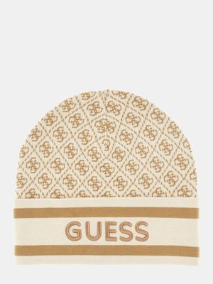 GUESS – Sevyn 4G Logo čepice, Krémová barva
