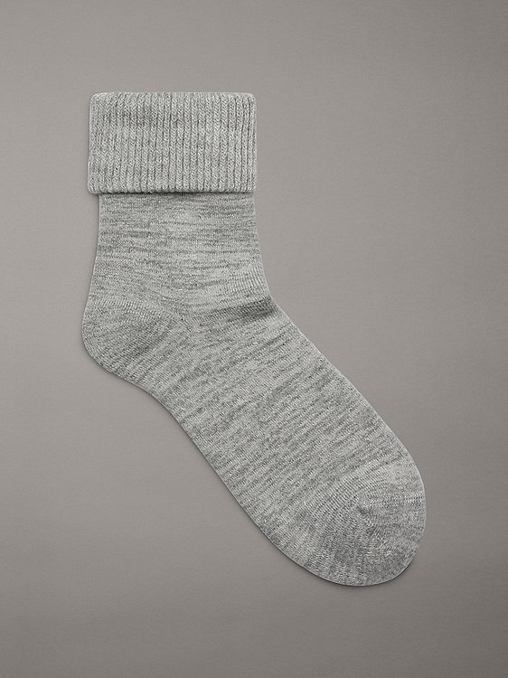 Calvin Klein Jeans – CK Women Long ponožky na doma, Šedá barva