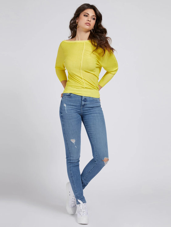 Svetr – Guess, Žlutá barva Ženy