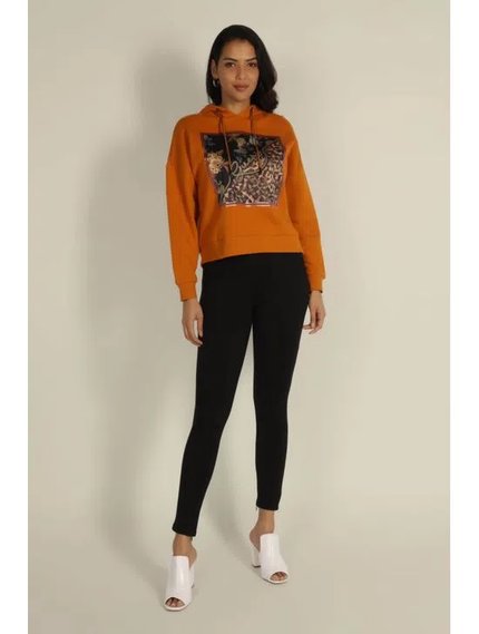 Módní Zenovia mikina, Oranžová barva, 2022