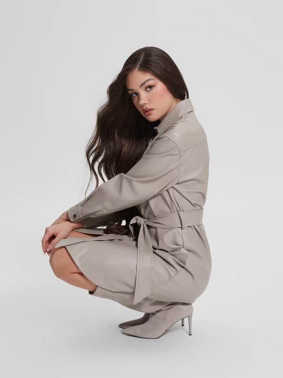 Eudokia šaty Krémová barva Ženy