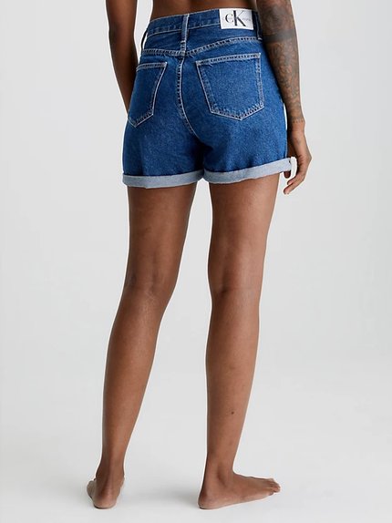 Módní Mom kraťasy, Modrá barva, 2023