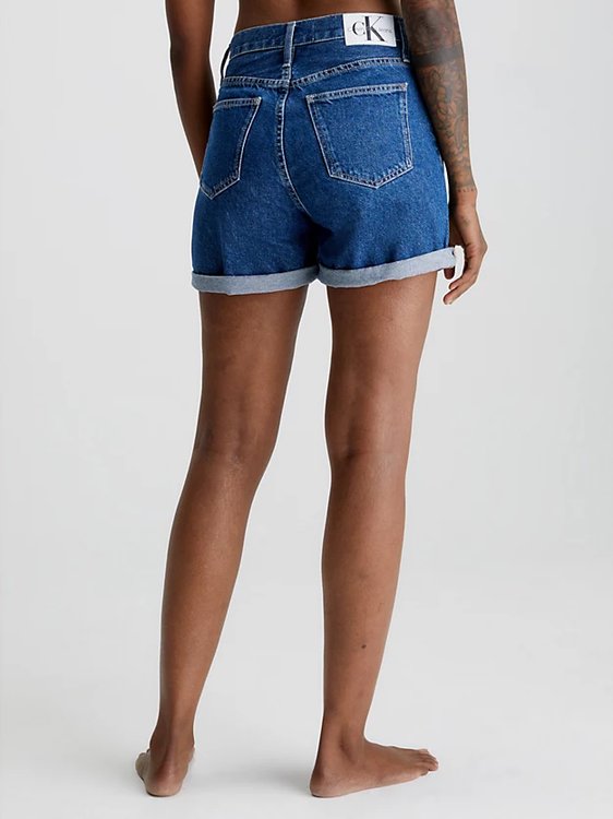 Módní Mom kraťasy, Modrá barva, 2023