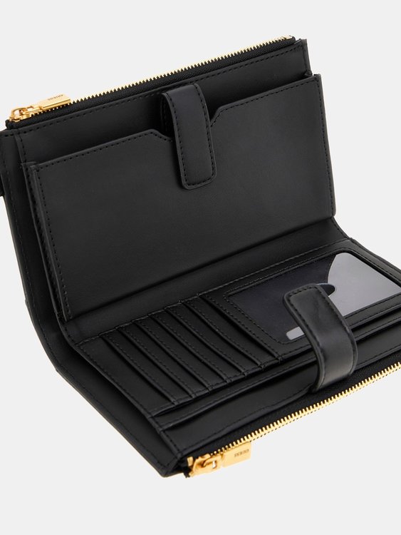 Módní Laurel střední peněženka, Černá barva, 2024