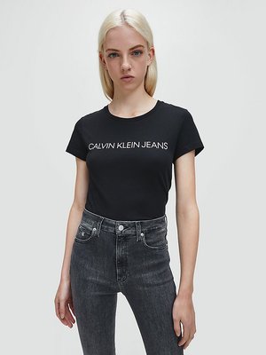 Calvin Klein Jeans – Triko - Core Institutional Logo S, Černá barva
