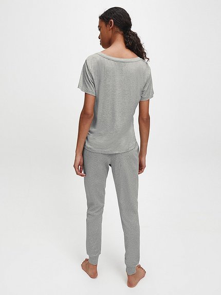 Módní Triko Form lounge, Šedá barva, BASIC                                   , BASIC