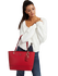 Luxusní Noelle kabelka, Červená barva, T/U