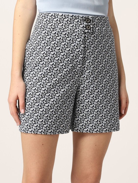 Pinko – Loquace šortky, Bílá, Modrá, Navy barva