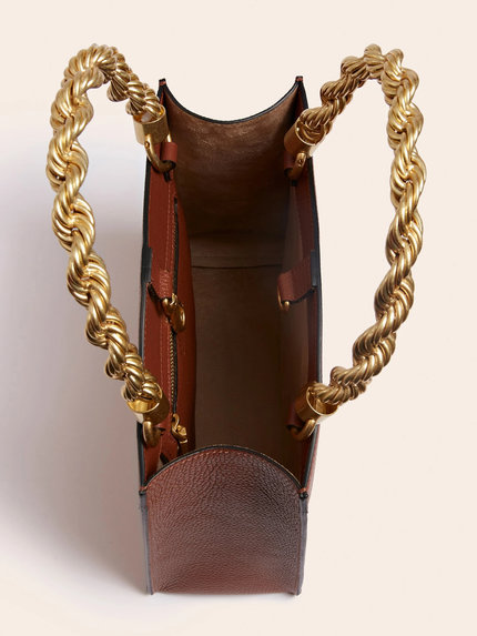 Luxusní Aida kabelka, Hnědá barva, T/U