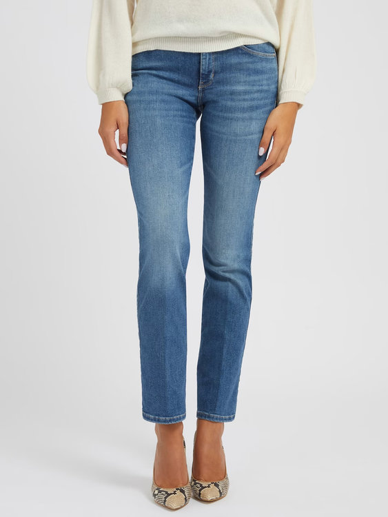 Guess – Sexy Straight jeany, Modrá barva