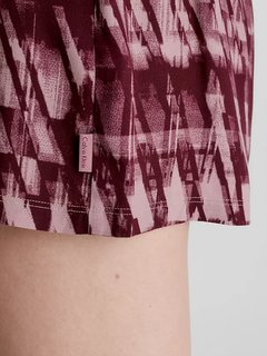 Luxusní Woven's pyžamové kraťasy, Vínová barva, XS, S, M