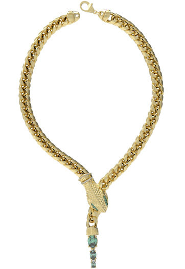 GUESS – Golden Temptation náhrdelník, Zelená, Zlatá barva