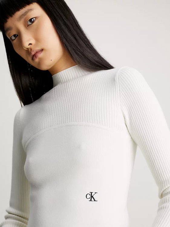 Luxusní Corset Detail svetr, Bílá barva, XS, S, M, L