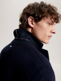 Luxusní DC Wool Mix kabát, Navy barva, L