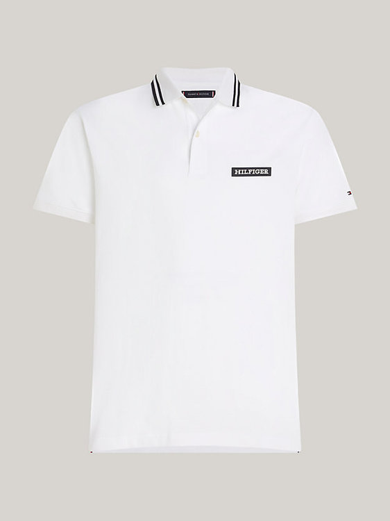 Monotype Badge polo Bílá barva Muži