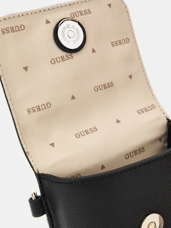 Luxusní Latona Flap obal na mobil, Černá barva, T/U