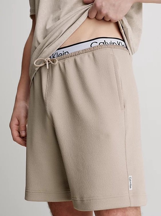 Módní Knit šortky, Béžová, Hnědá barva, 2024