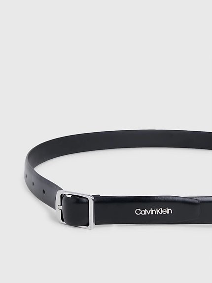 Módní Slim Square pásek, Černá barva, 2024