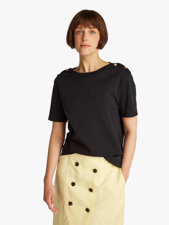 WW0WW42907-BDS triko s/s – Tommy Hilfiger Ženy