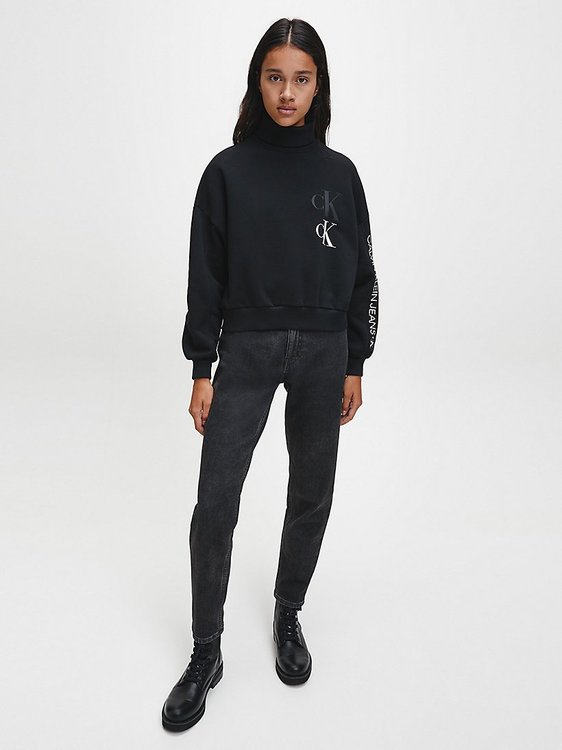 Mikina – Calvin Klein Jeans, Černá barva Ženy, Ženy, Ženy, Ženy