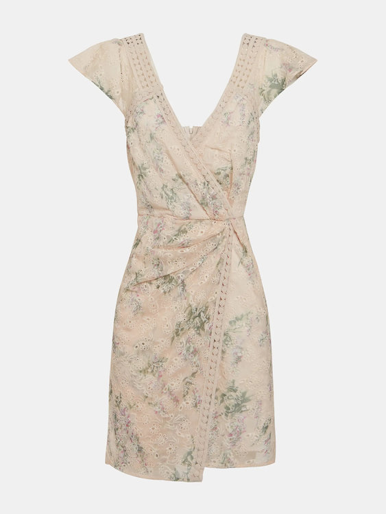 Luxusní Grace šaty, Béžová barva, L