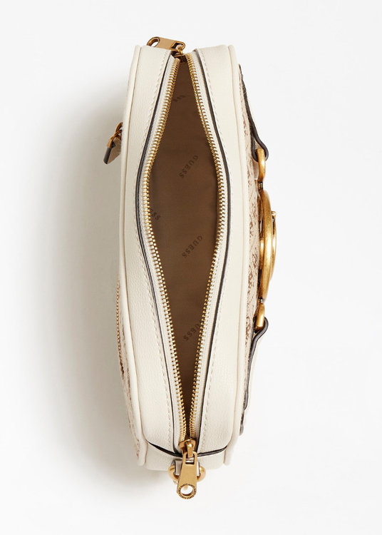 Módní Aviana crossbody, Hnědá, Krémová barva, 2022