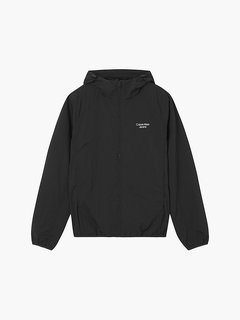 Stacked logo větrová bunda Černá barva Muži