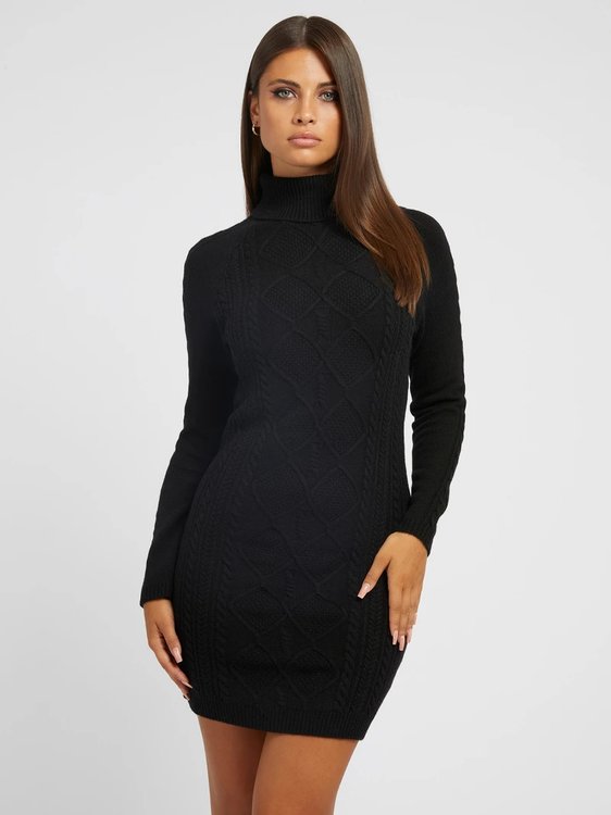 Elisabeth šaty – Guess, Černá barva Ženy