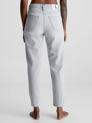 Mom jeany – Calvin Klein Jeans, Šedá barva Ženy