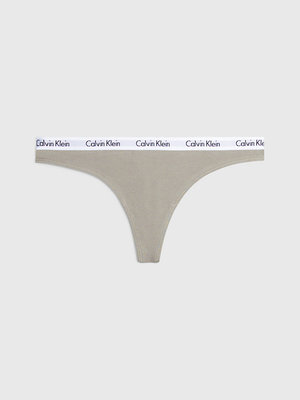 Calvin Klein Underwear – Carousel tanga, Béžová barva