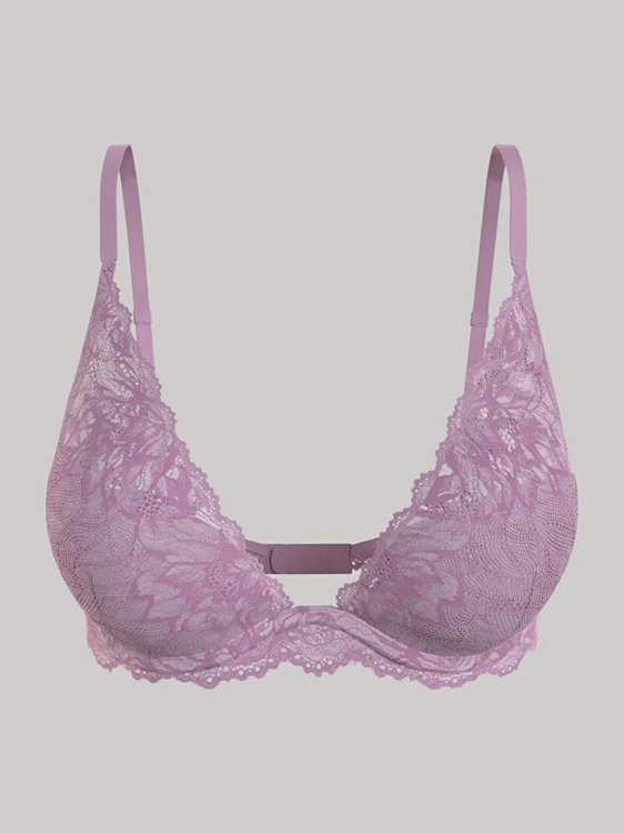 Calvin Klein Underwear – Sed Comfort Lotus podprsenka, Fialová, Růžová barva