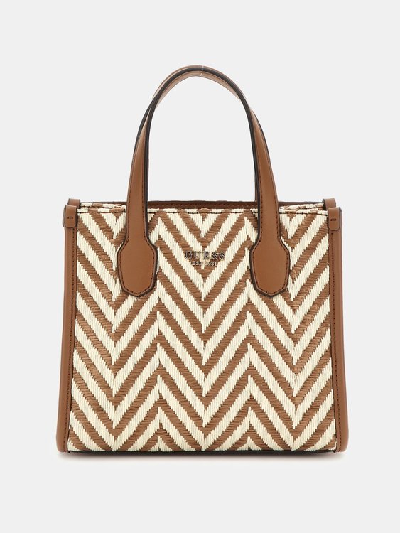 GUESS – Silvana 2 malá kabelka, Hnědá barva