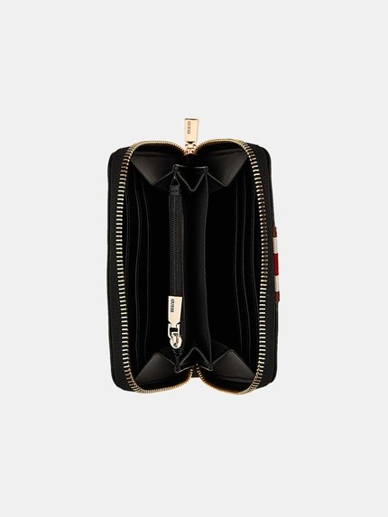 Módní Nelka Střední peněženka, Černá barva, 2024