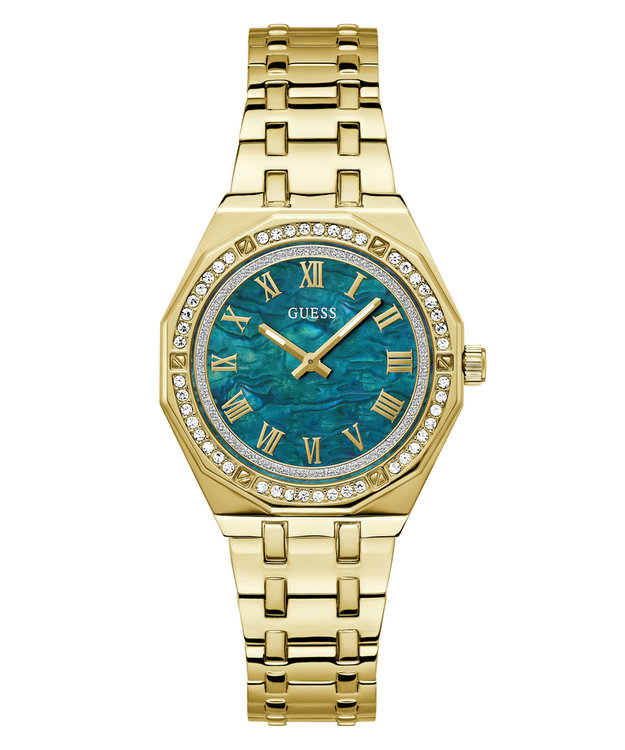 GUESS – Desire hodinky, Modrá, Zlatá barva