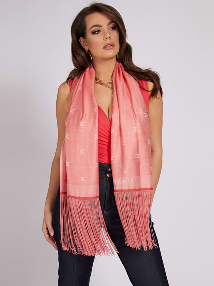 Módní Jacquard šála, Červená, Růžová barva, 2021