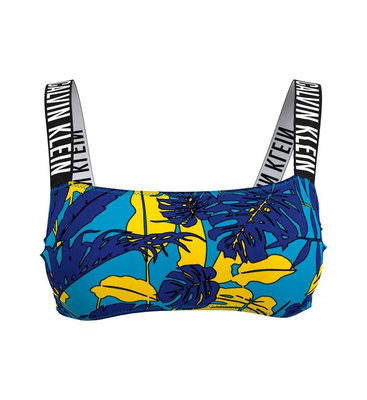 Calvin Klein Swimwear – Plavky - Horní díl, Černá, Modrá, Žlutá barva