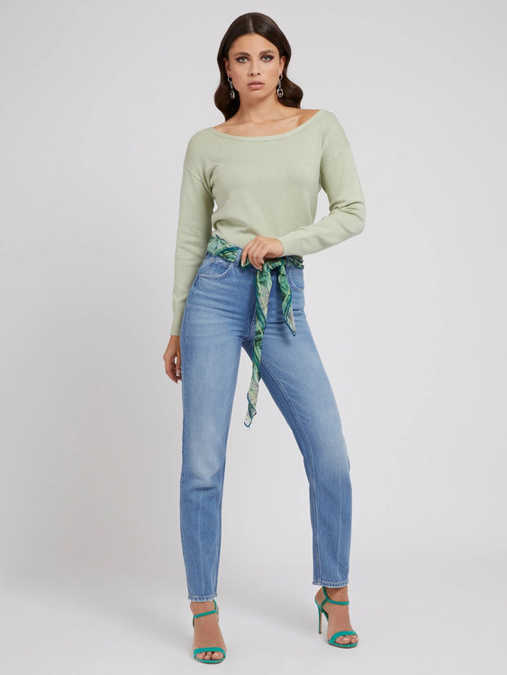 Luxusní Mom jeans, Modrá barva, 25/29, 26/29, 27/29, 28/29, 29/29, 30/29