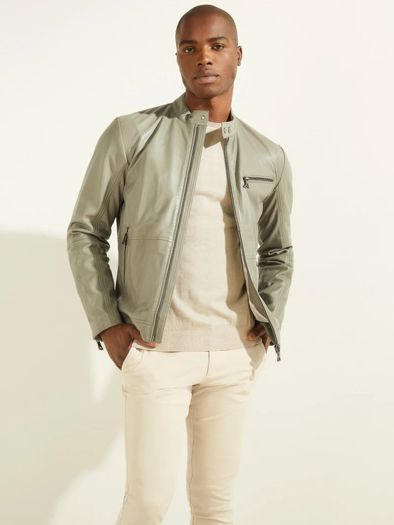 Biker bunda – Marciano, Zelená barva Muži