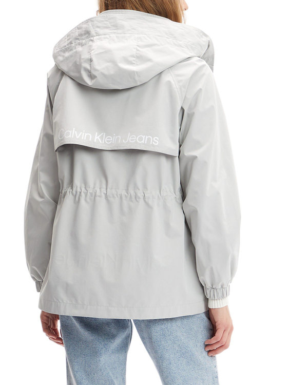 Waisted větrovka – Calvin Klein Jeans, Šedá barva Ženy