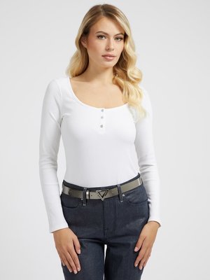 GUESS – Karlee top, Bílá barva